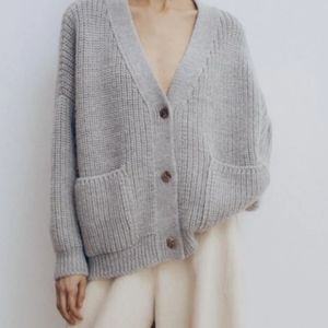 Monica cordera ecowool chunky cardigan